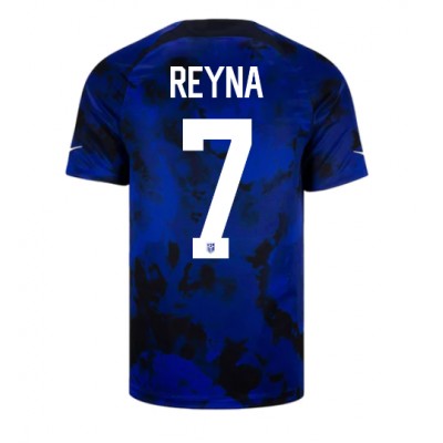 Moški Nogometni dresi Združene države Giovanni Reyna #7 Gostujoči SP 2022 Kratek Rokav
